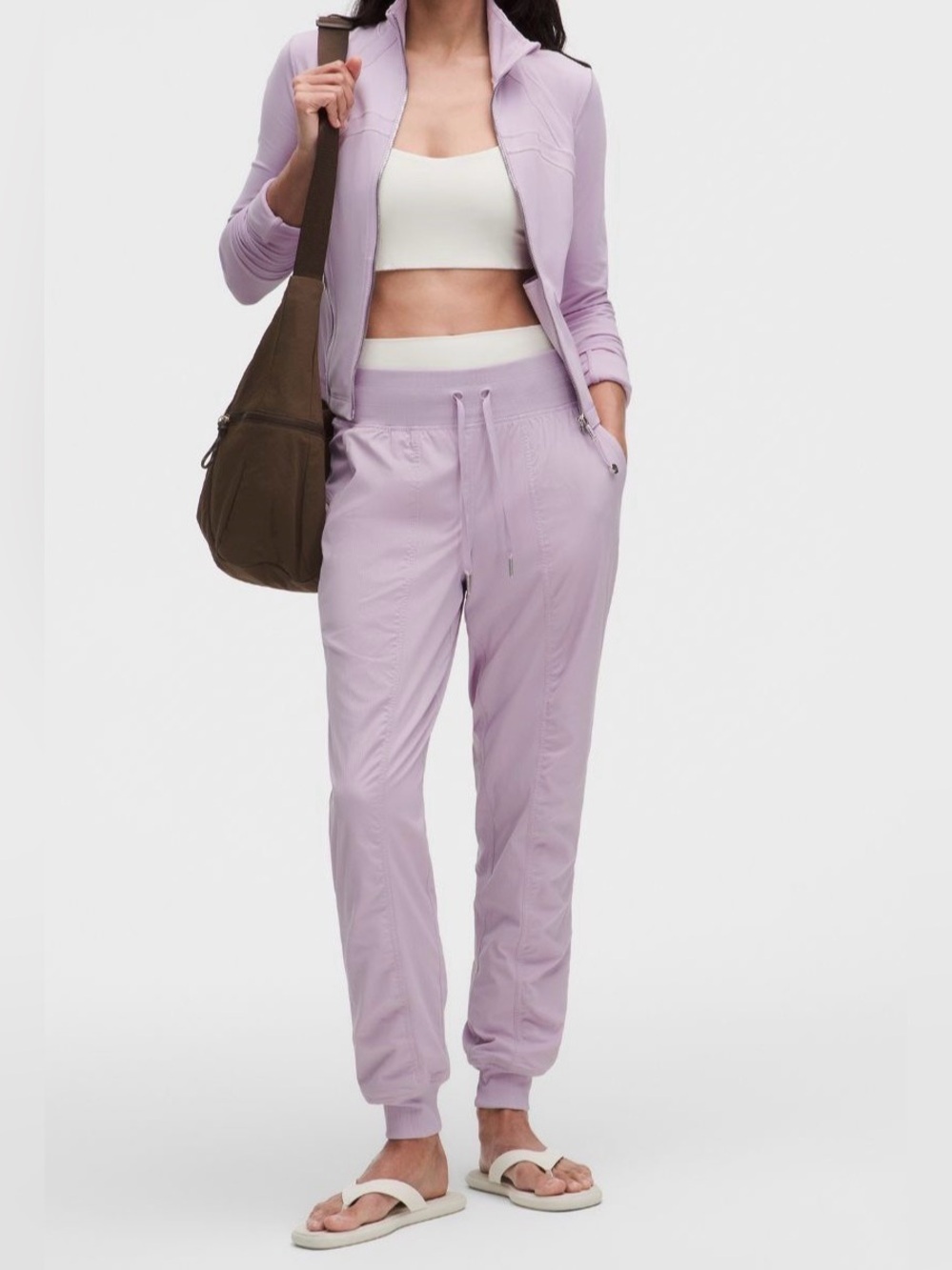 lululemon dance studio joggers in lilac purple size 14 dance activewear athletic